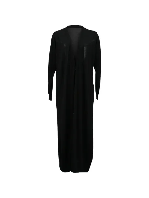 Ferragamo Pre-Owned virgin-wool V-neck cardi-coat Black NAPPUHKCL466036W