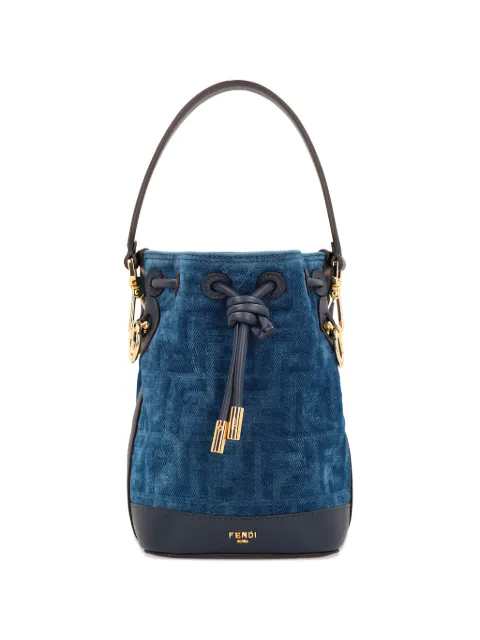 FENDI mini Mon Tresor bucket bag Blue 8BS109AVR6