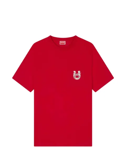 Kenzo Lunar New Year graphic-print T-shirt Red FG55TS2014SG