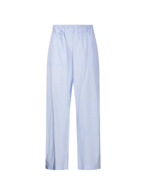 THELATEST Dora elasticated-waist trousers Blue TLW03119T0160LNTP