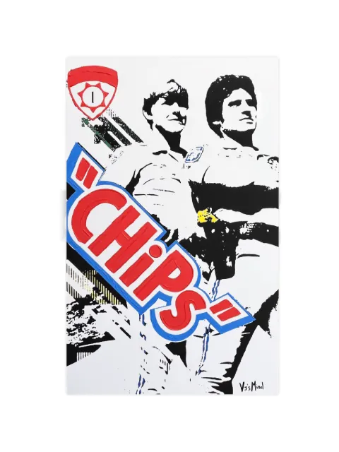 Vj’s Mind Chips embossed painting White 99969XS