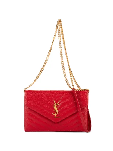 Saint Laurent Pre-Owned red chain-strap shoulder bag Red GNC3939530218