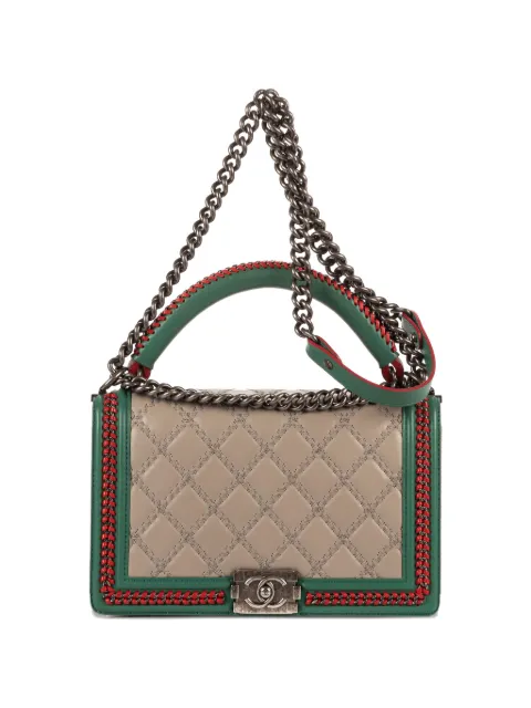 CHANEL Pre-Owned medium quilted-design tote bag Neutrals 21208174