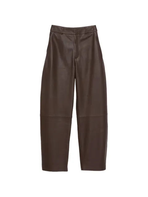 Arma Charlotte leather trousers Brown 017L26105502