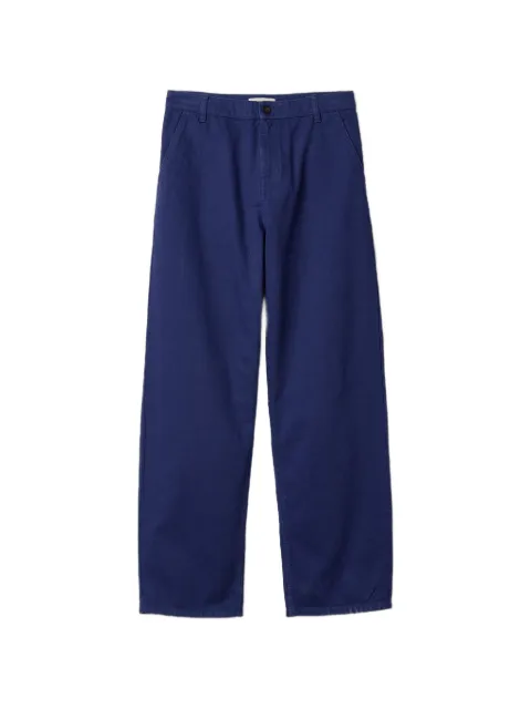 Miu Miu garment-dyed gabardine pants Blue MP1970SOOO19JY