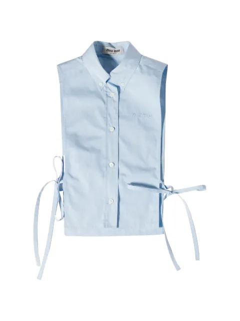 Miu Miu poplin shirt Blue MK2024SOOO19SE