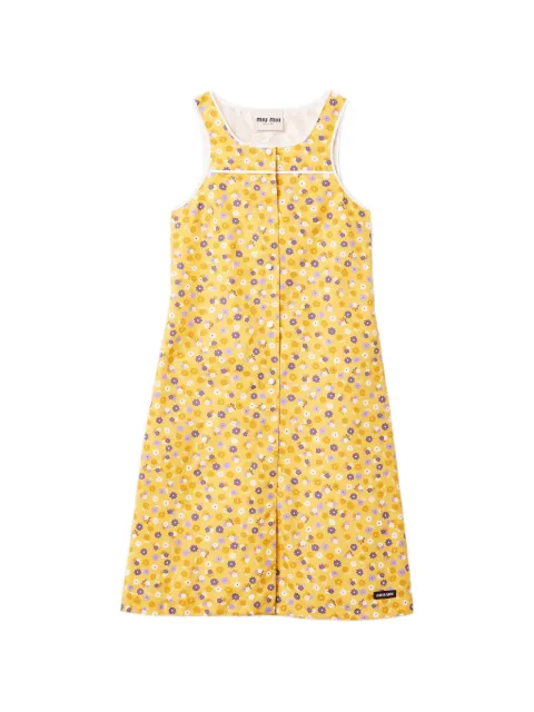 Miu Miu poplin dress Yellow MF6352SOOO19KO