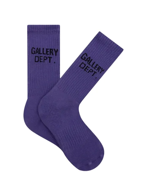 GALLERY DEPT. crew ribbed socks Purple GDCSP