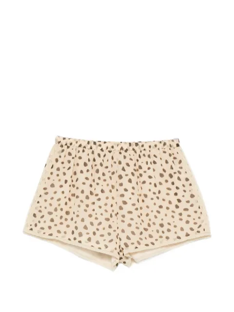Posse Priscilla leopard-print shorts Neutrals PS1862CHE