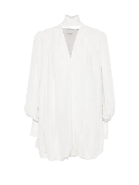 CALVIN KLEIN COLLECTION mini Allegra pleated-bubble dress White VY00810