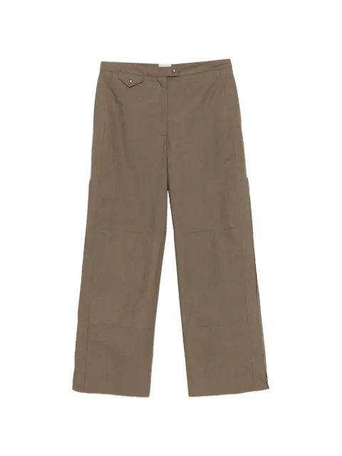 CALVIN KLEIN COLLECTION Gemma zipped-cuff trousers Brown VY00409