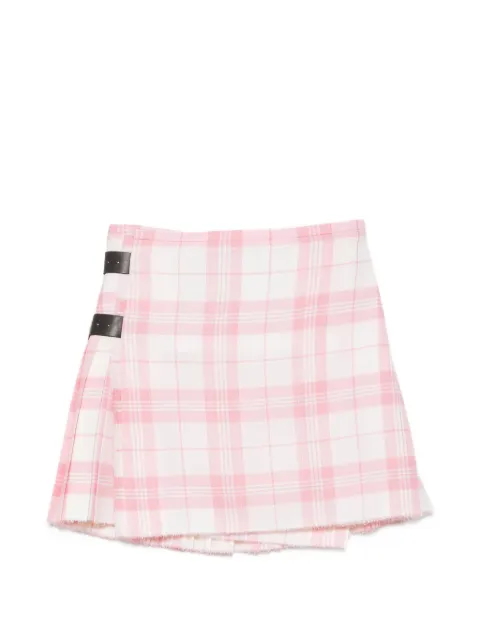 Vivienne Westwood Coquette check-pattern pleated mini skirt White 1F020006W01JU
