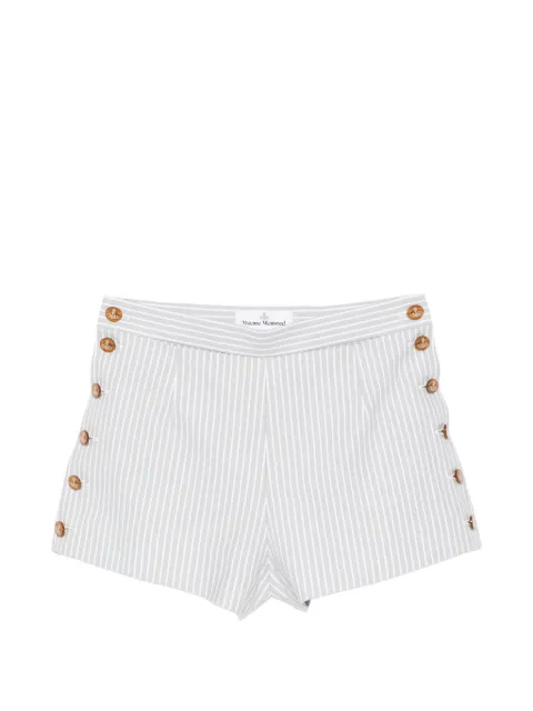 Vivienne Westwood Elle stripe-print shorts Grey 1F01001GW01JM