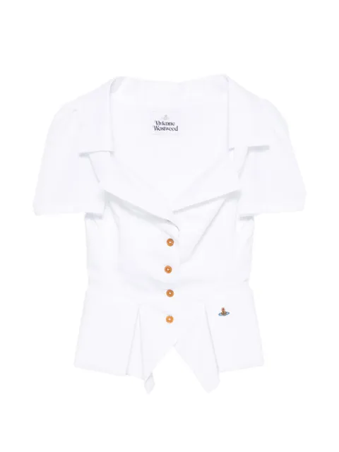 Vivienne Westwood peplum short-sleeve shirt White 1501006RW009Q
