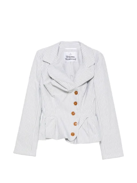 Vivienne Westwood Drunken pinstriped jacket Grey 1401006CW01JM