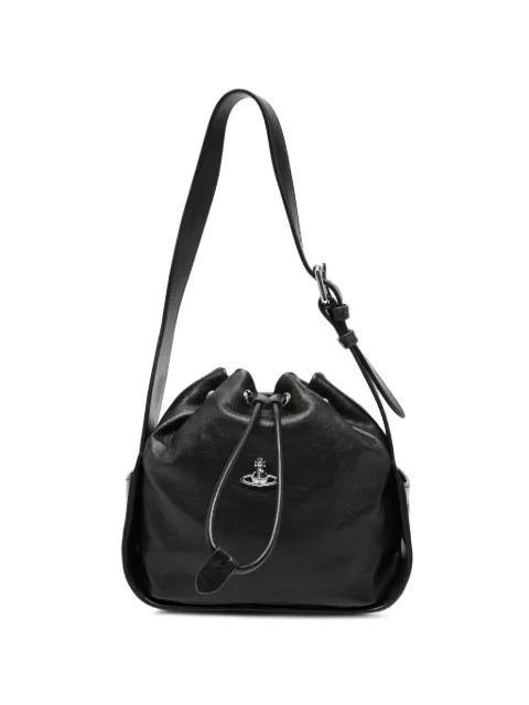 Vivienne Westwood Stacey leather bucket bag Black 4C020005WL00EB