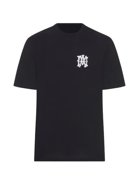 AMIRI logo-embroidered crew-neck T-shirt Black AMTOJR1070001