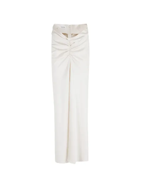 THE ANDAMANE Iris zip-fastening maxi skirt White T190347ATNP229098