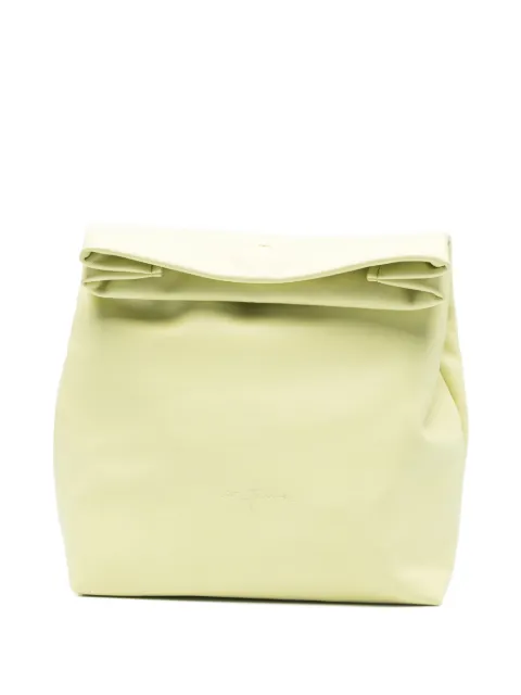 Cortana leather clutch bag Neutrals BDELHIL01PALECANARY