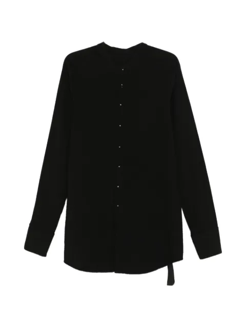 69 BY ISAAC SELLAM button trim shirt Black DANDYMICROONDES