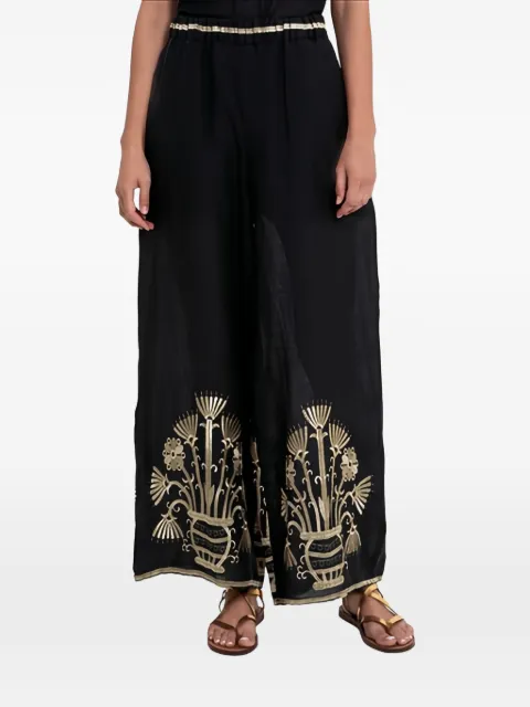 GREEK ARCHAIC KORI elastic-waistband printed trousers Black S26K4151113
