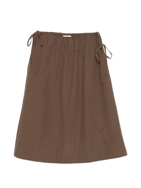 DAMSON MADDER Caspia drawstring midi skirt Brown PF26DM3866