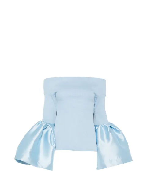 Marques'Almeida off-shoulder blouse Blue PF26TP0690JRRBL