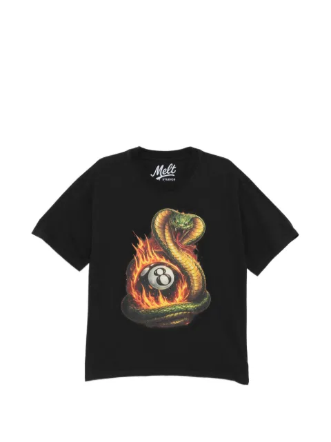 Melt graphic t-shirt Black MS5165
