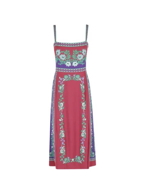 La DoubleJ Buy Me A Martini floral-print sleeveless midi dress Pink DRE0673VIS011REG02RE01