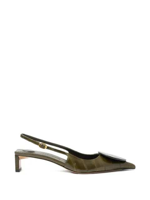 Jacquemus The low Duelo slingback sandals Green FOW00076AC33H01
