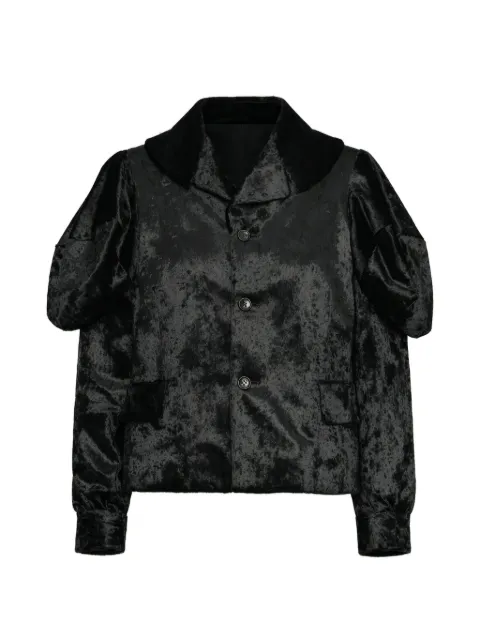 Comme Des Garçons Comme Des Garçons puff-sleeve cropped jacket Black RPJ004
