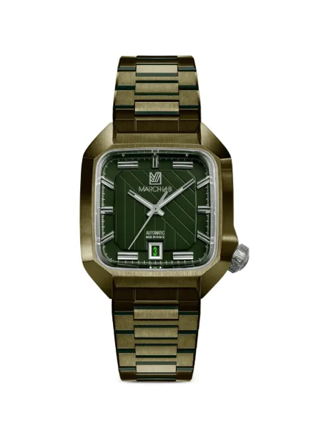MARCH LA.B AM2 Slim 36mm watch Green AM2SACPS316