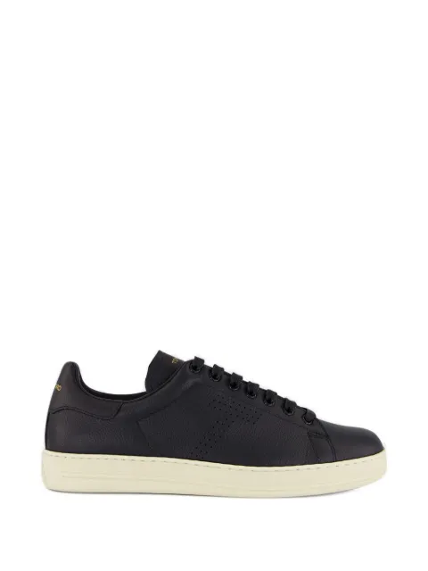 TOM FORD perforated lace-up leather sneakers Black J1507LCL045LNWB