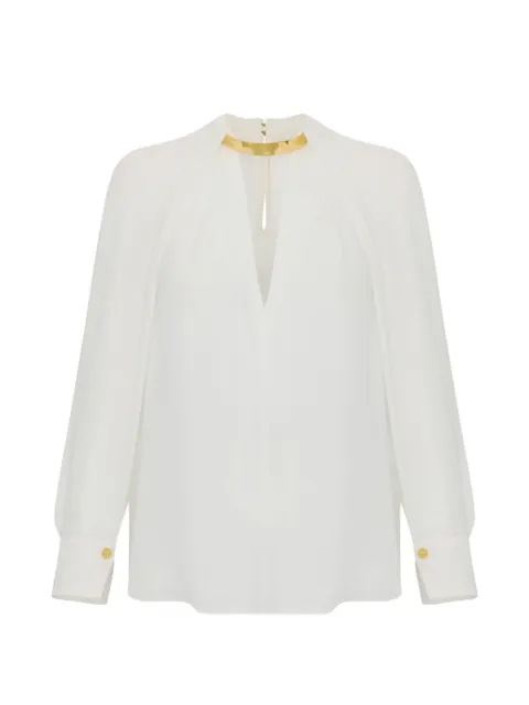 Elisabetta Franchi slim-fit blouse White CA12961E2