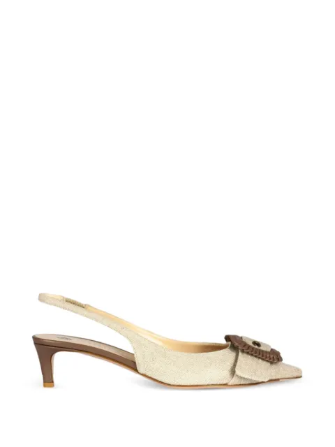 Roberto Festa Vega slingback pumps Neutrals VEGAPANAMALINO