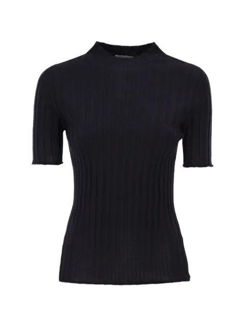 Peserico ribbed short-sleeve sweater Black M99463F1409163663