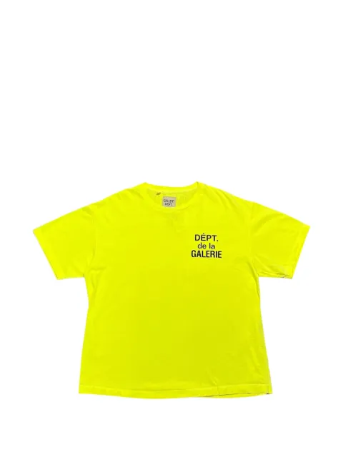 GALLERY DEPT. logo-print short-sleeve T-shirt Yellow GDFLSSTSFG