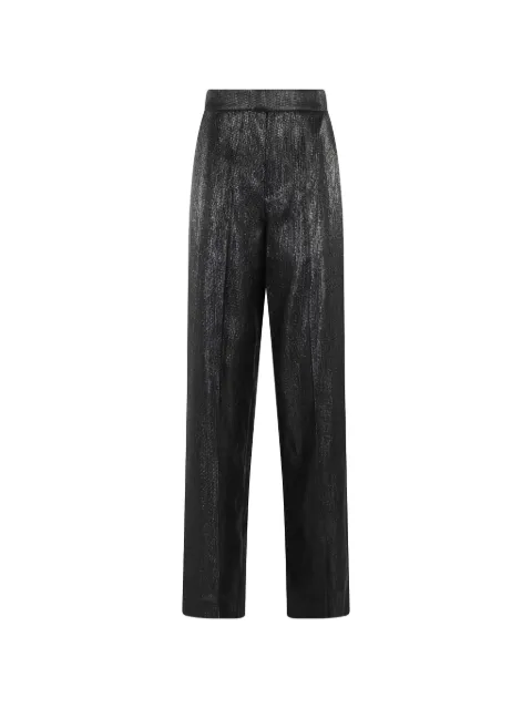Federica Tosi shimmer-effect trousers Black 40817405