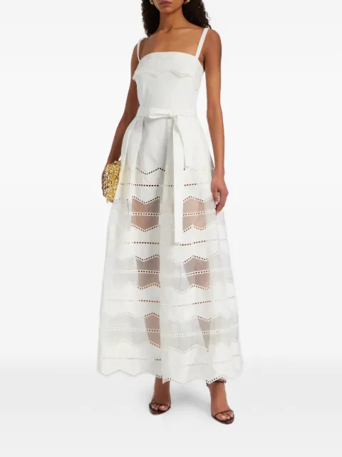 Elie Saab cutout belted maxi dress White D1087NR26CES01