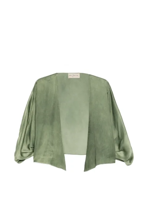 Cortana tie-front jackets Green A1359FADEAQUAMARINE