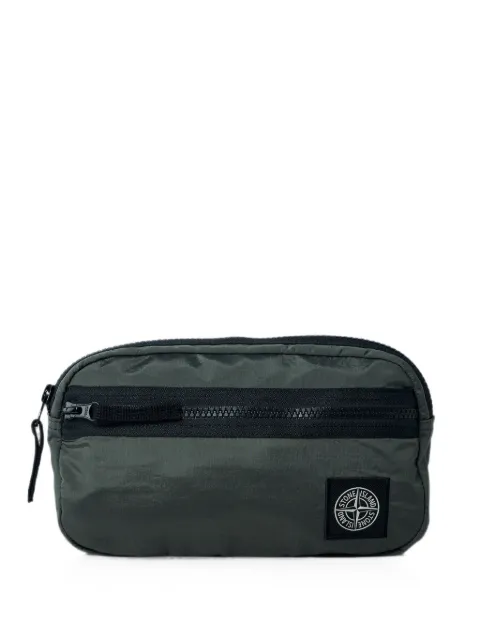 Stone Island 9200014 coated nylon metal in Econyl® belt bag Green L1S159200014S0251