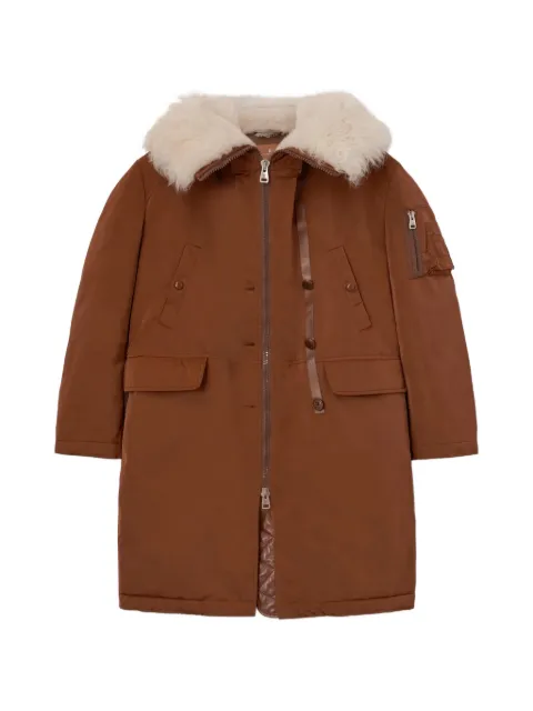 Ermanno Scervino flap-pockets coat Brown D450D300SHUUJ