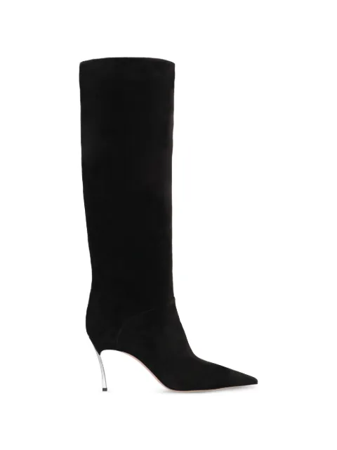 Casadei suede pointed-toe boots Black 1S331Y080M