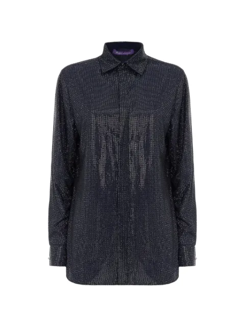 Ralph Lauren Collection Adrien rhinestone-embellished shirt Blue 290P09856