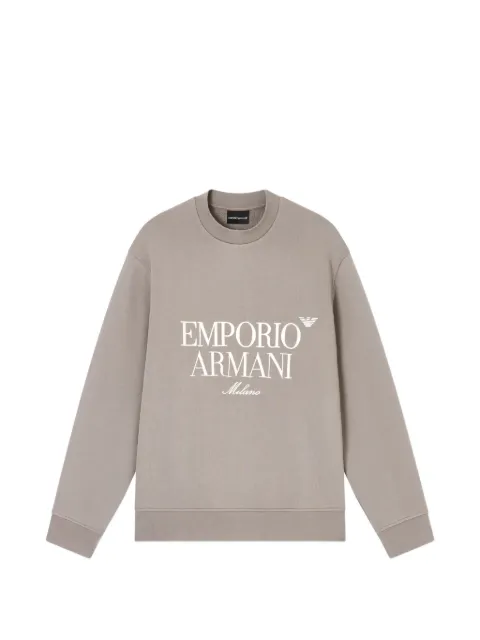 Emporio Armani logo-embroidered sweatshirt Grey EM005198AF13713