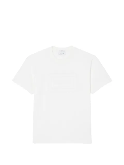 Lacoste embossed-logo round-neck T-shirt White TH0794