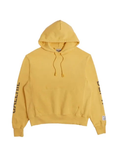 GALLERY DEPT. drawstring hoodie Yellow ARTT02
