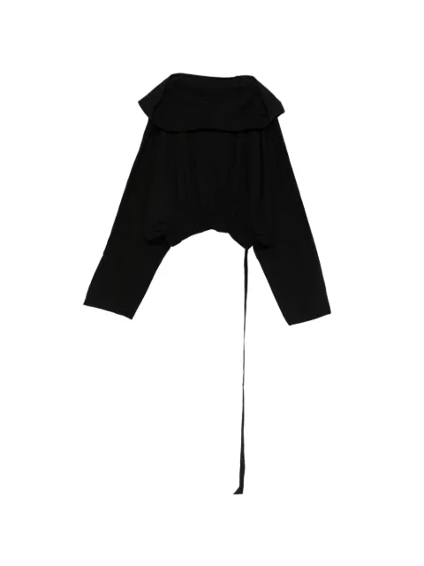 Rick Owens DRKSHDW cropped-style hoodie Black DS01F4218RN