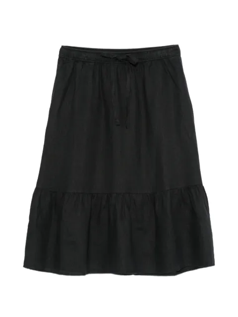 DKNY ruffled drawstring midi skirt Black P5JBCD87