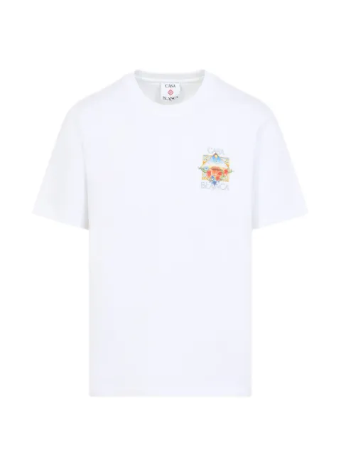 Casablanca Flower Court Icon T-shirt White MSS26JTS00113